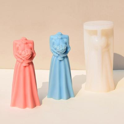 DIY Castings Moulds Delicate Candle Mould Silicone Craft Pendants 3D Delicate Candle Molds Candle Decorations Moulds