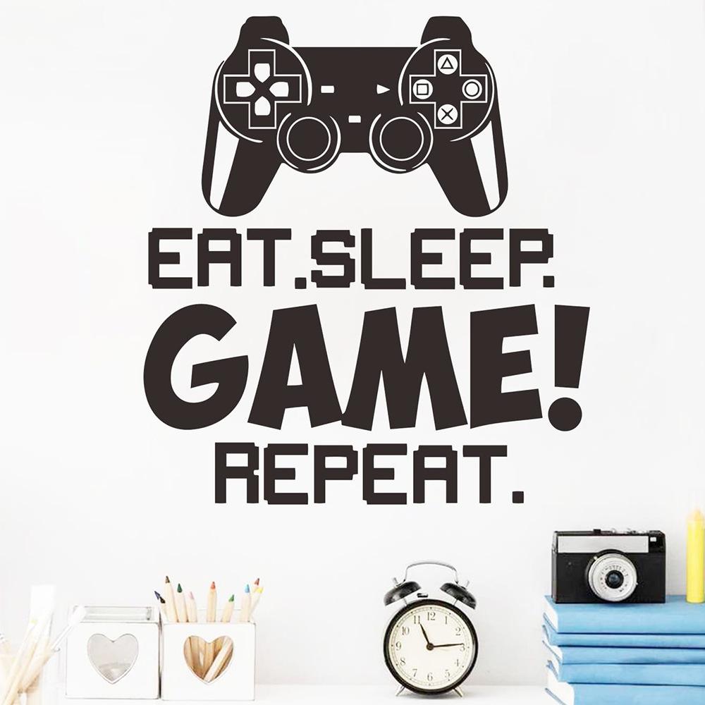 Kreskówkowa Konsola do Gier Sypialnia Salon Przedpokój Dom Naklejki Upiększające Ścianę