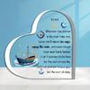 2D Flat Inspirational Quote Acrylic Desk Decor Plaque, Heart Symbol Design, Suitable for Wall Decoration, Porch, Room, Villa, Accents Home, Hallway, O