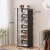 Multi Layer Dustproof Shoe Rack For Indoor Door Entryway Footwear Storage Shelf Household Home Daily Storage Organizer Frame