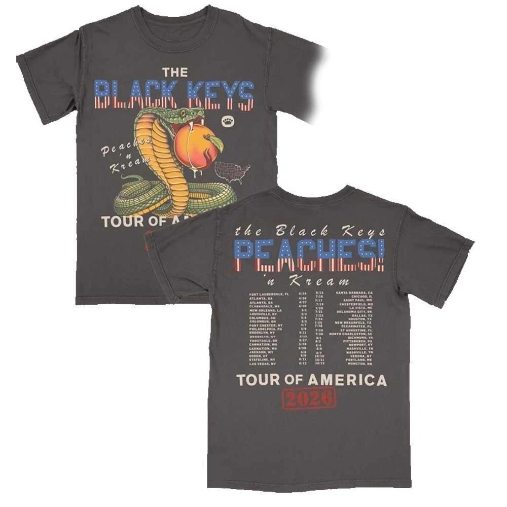 The Black Keys Snake America Tour Dates 2026 Two Sided T-Shirt