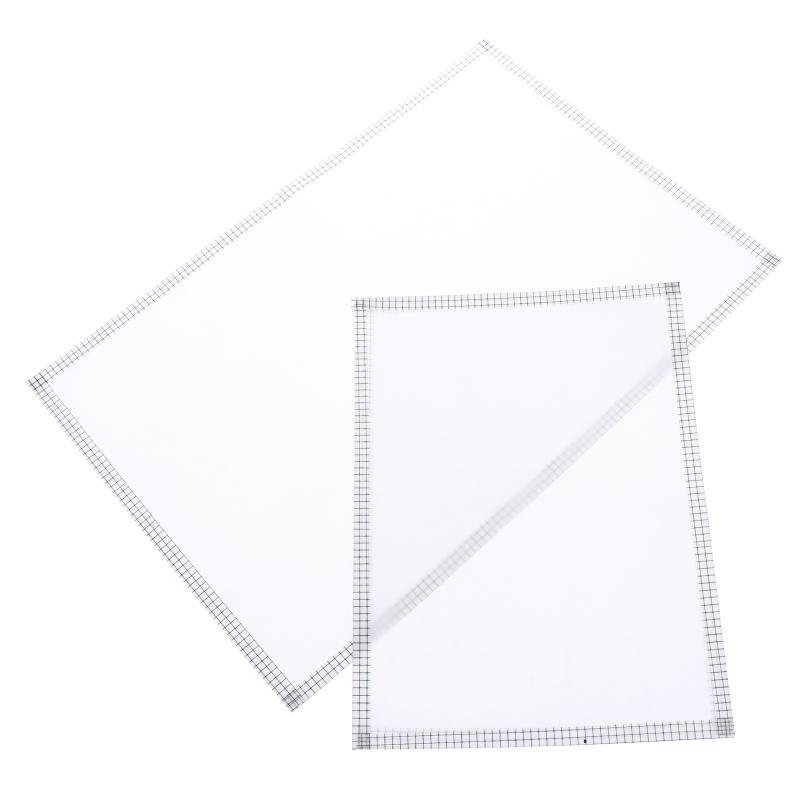 5Pcs Handmade Perler Beads Baking Cloth Edge-Stitched Transparent Iron-On Mat Heat-Resistant Paper Diy Accessories Perler Beads