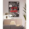 Shiny Disco Ball Print Retro Wall Art Black White Pink Bulb Canvas Painting Murals for Dorm Room Living Decor