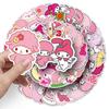 50 Pink Curly Hair Bini Ai Nuo Stickers for Decorating Luggage, Computers, Phone Cases, Planners, and More (50 Sheets)