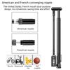 160PSI High Pressure Shock Pump Multi-purpose Bike Floor Pump with Gauge Bicycles Airs Pump for Road Mountain Bike