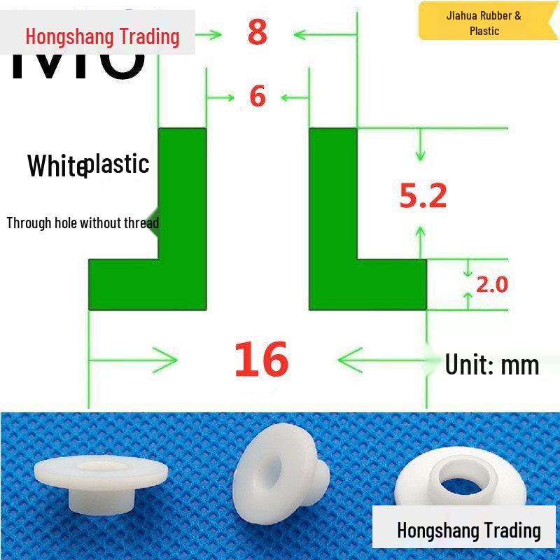 Step T-Shaped Nylon Insulating Bushing Washer, M3-M35 Thread Protection Spacer