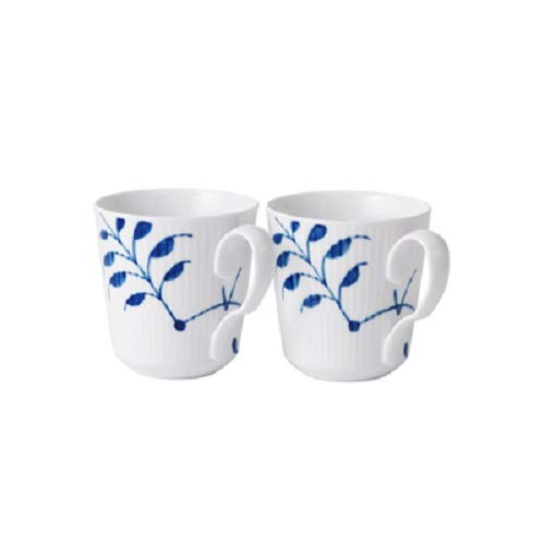 [Officially Imported] Royal Copenhagen Blue Fluted Mega Mug, Small, 280ml, Pair, 1017331
