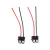 2Pcs H7 4 H7 Female Connector Wiring Harness Angled Ceramic Female Connector with Wire for Lamp Socket