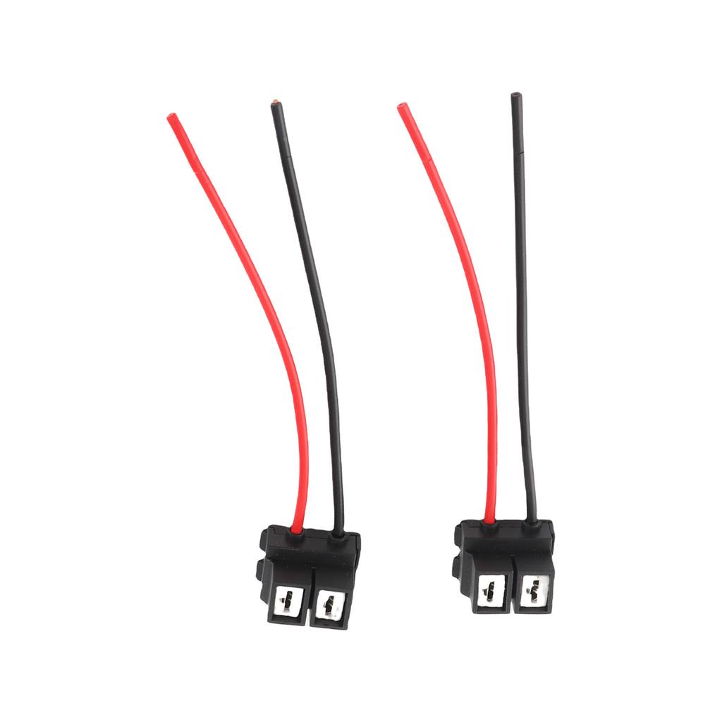 2Pcs H7 4 H7 Female Connector Wiring Harness Angled Ceramic Female Connector with Wire for Lamp Socket