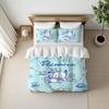 P-Pochacco Cute Duvet Cover Set Home Style Bedding Soft Laundry Cotton Bed 3 Piece Set Student Dormitory Gift