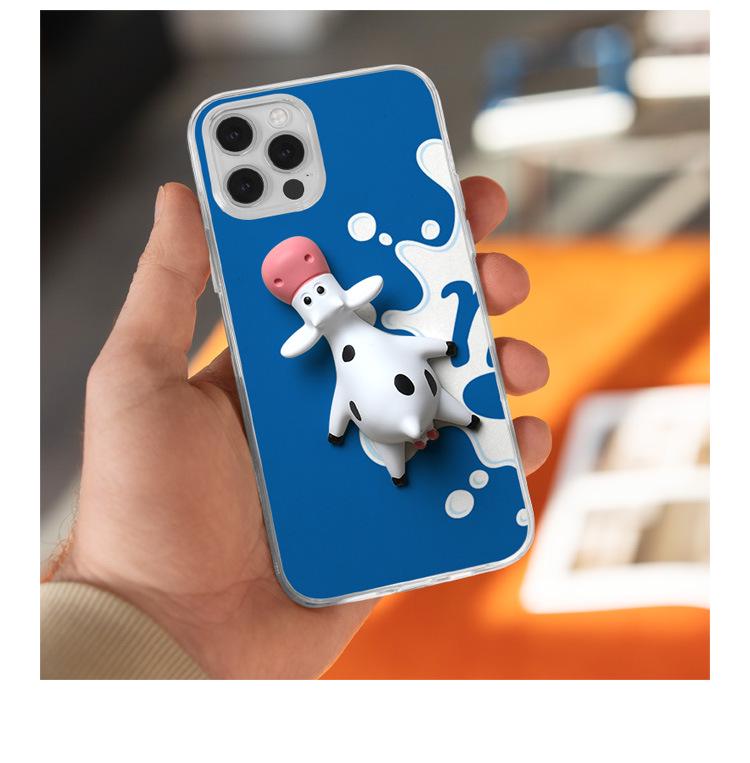 Cute 3D Cartoon Cow Fridge Magnet - Creative Magnetic Sticker Gift