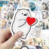 60 Polar Bear & Ocean Animal Stickers for Water Bottles, Refrigerators, Desktops, Diaries & Sealing Bags - Cute Decoration
