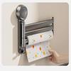 Swivel Towel Rack, 3-Arm Suction Cup Towel Holder, Thicken Aluminum Swing Out Towel Bar, Rustproof Space Saving Towel Hanger