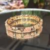 Metal Vintage Cloisonne Bangle Shell Women's Hand Bracelet Starfish Shell Bangle  Gold Jewelry
