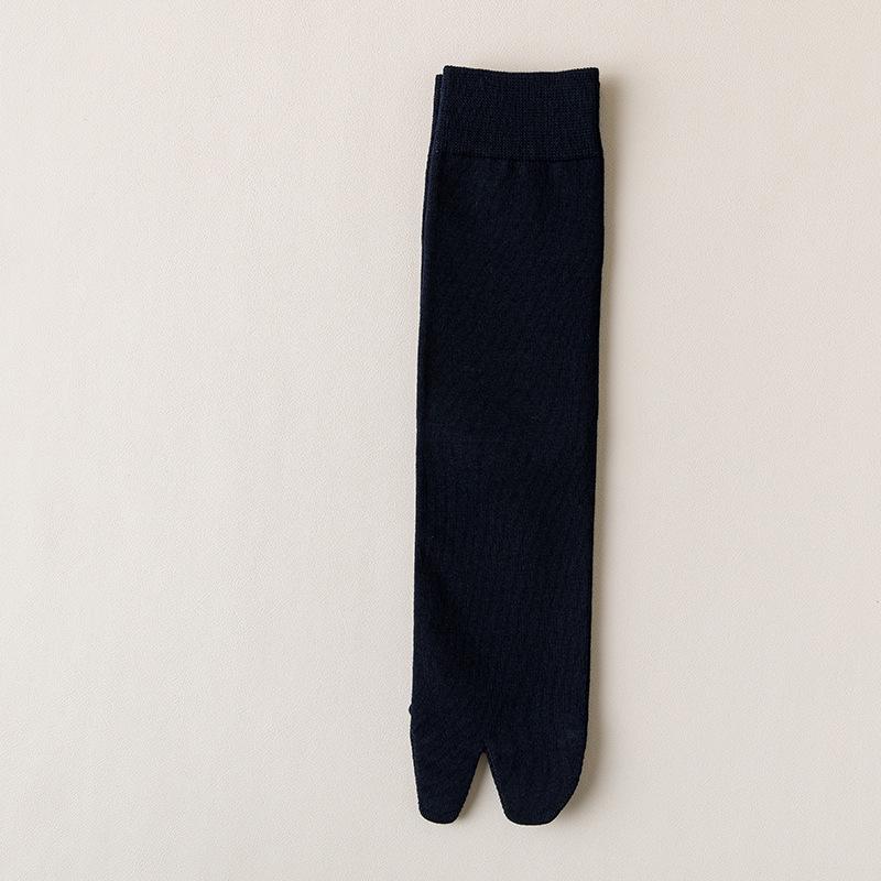 Chaussettes Japonaises Mi-Mollet en Coton Anti-Odeur à Deux Doigts pour Homme (Geta & Design à orteil séparé)