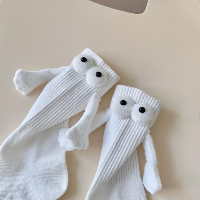Magnetic Knitted Hand-Holding Christmas Socks - Funny Couple and Influencer Style