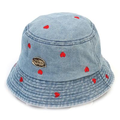 Universal Chemistry Red Heart Light Denim Bucket Hat