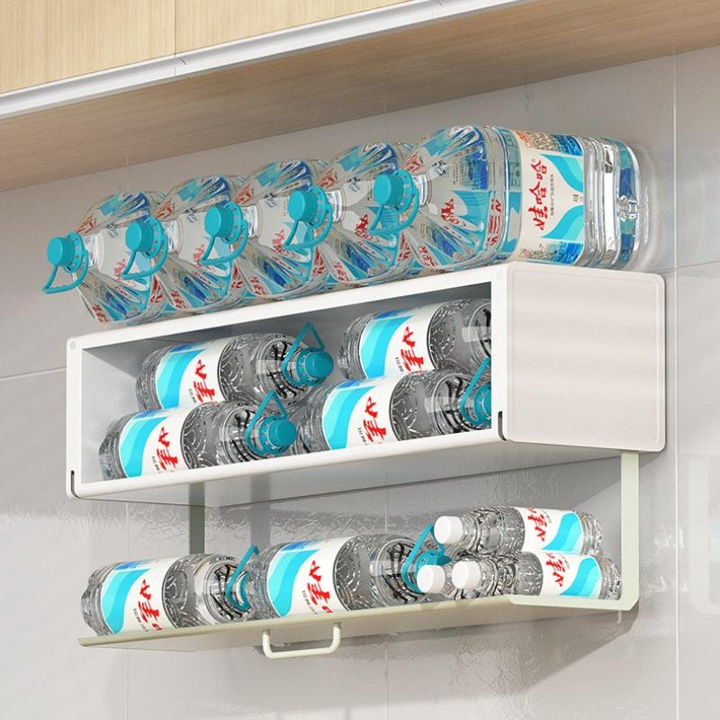 Foldable Storage Rack Kitchen Portable Organize Shelf Modern Wall Storage Cabinet Multifunctional Home Organize Accessories