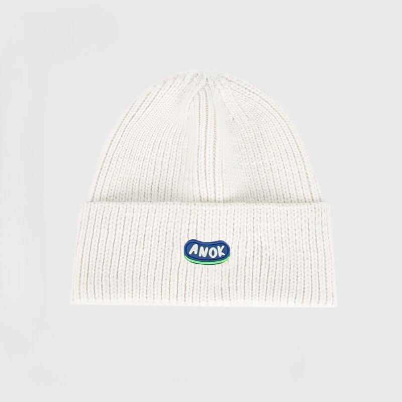 Hats for Men and Women in Autumn and Winter Knitted Woolen Hats Warm and Versatile in Winter Dark Blue Cold Hats Ins Style Knitted Hats Trendy