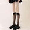 Summer Black Sexy Thin Thigh-High Stockings – High Transparency Over-the-Knee Silk Socks