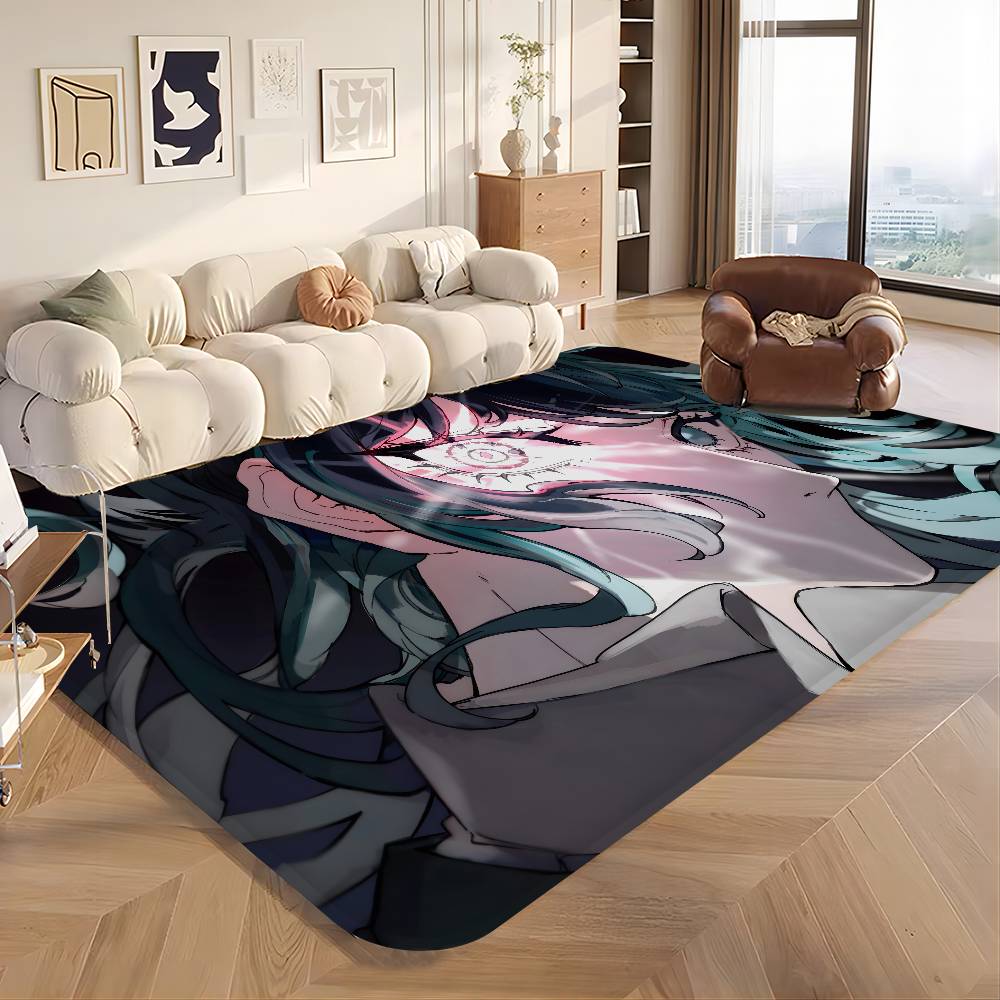 Ado Kyogen X Uta Anmie Door Mat Washable Non-Slip Living Room Sofa Chairs Area Mat Kitchen Doormat Area Rug