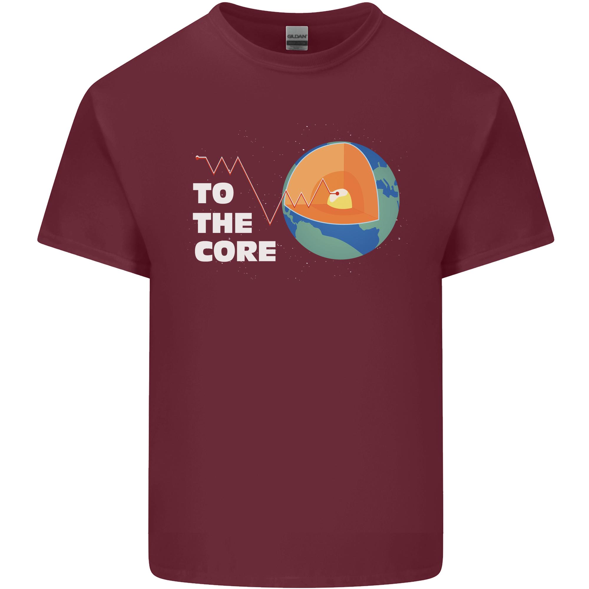 To the Core Climate Change ECG Heart Pulse Unisexs Light Cotton TShirt S
