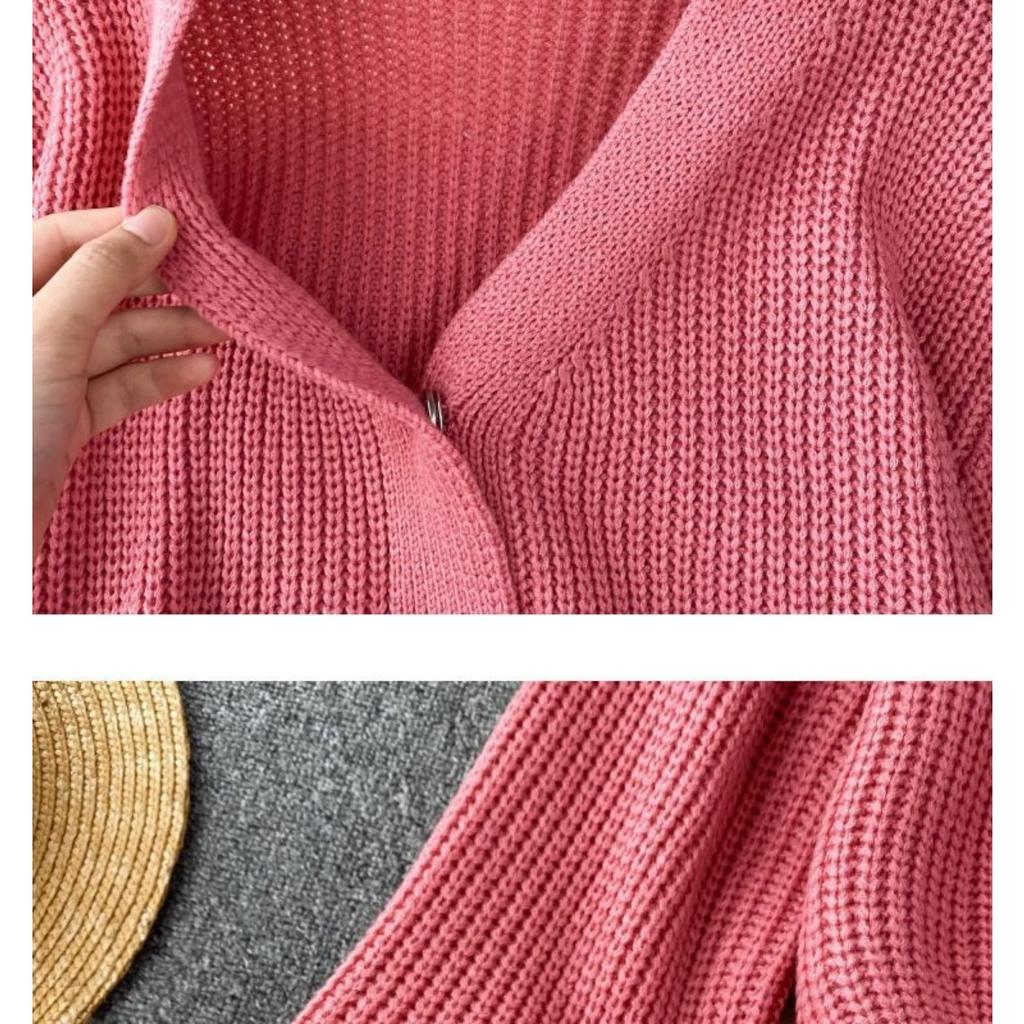 French Light Luxury Lazy High-end Knitted Fashion Suit Women's Autumn and Winter Loose Long-sleeved Top + High Waist Skirt