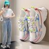 Height Increasing Chunky Sneakers Women Platform Shoes New Breathable Sports Shoes 2024 Simple Fashion Women's Casual Shoes