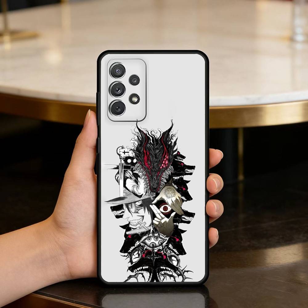 Dark Anime Hellsing Alucard Phone Case For Samsung Galaxy A73,A72,A71,A70,A53,A52,A51,Soft Silicone Black Cover