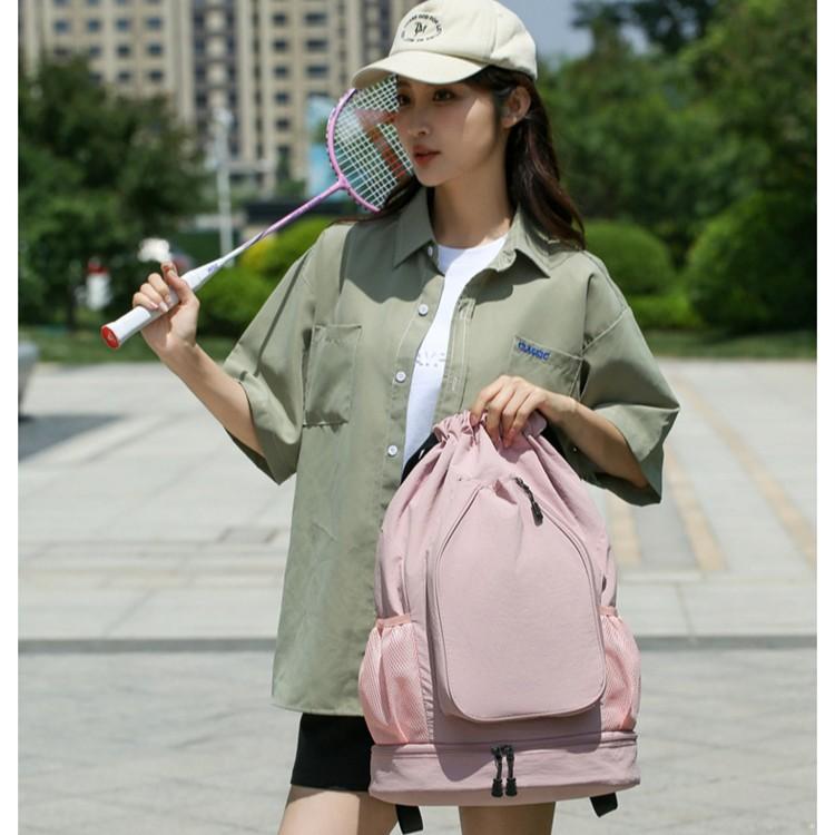 Schoolbag Badminton Bundle Storage Bag Large Capacity Fitness Bag Women's Storage Backpack Independent Shoe Space Basketball Training Bag