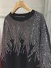 Plus Size 2-300 Catty Velvet Thick Long Sleeve Sweater for Women with Luxury Diamond Design