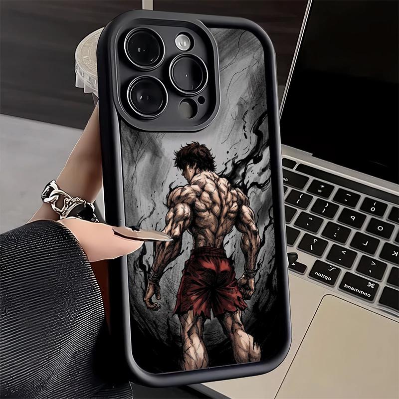 Phone Case for iPhone 17 Air 16E 15 16 Pro Max Baki the Grappler Anime Cover 14 Plus 13 12 Mini Soft Shell Silicone Fundas
