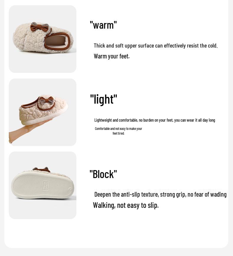 2025 Postpartum Women's Non-Slip Slippers - Soft, Thickened, Adjustable Cotton Shoes for 10-11 Months Winter