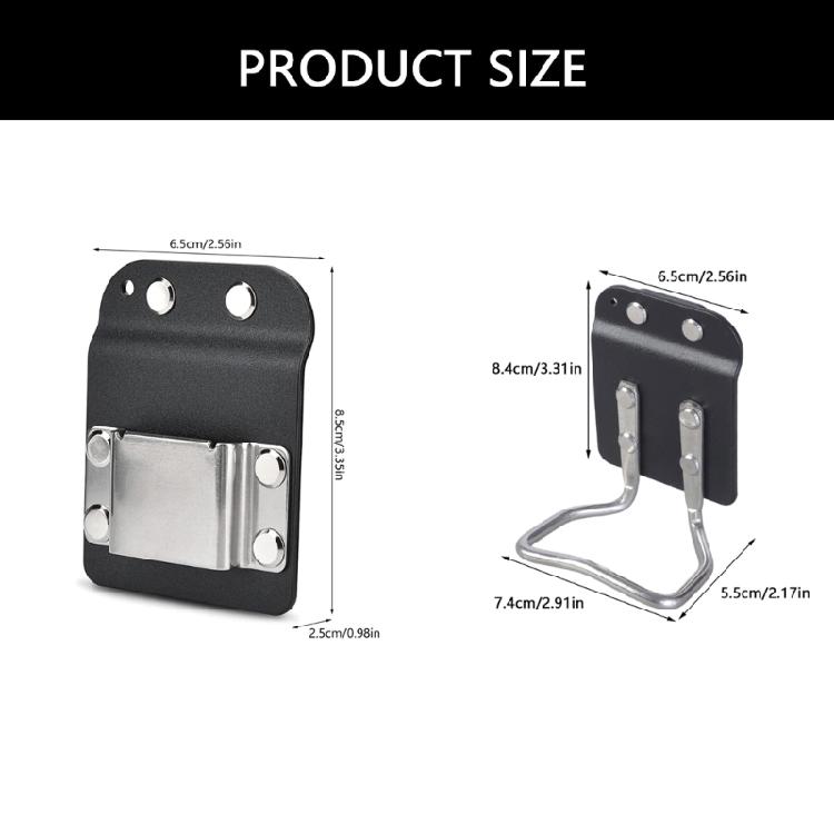 2pc Industrial Grade Hammers Drill Holders Carbon Steel Construction Workshop Garage Tool Wall Mount System