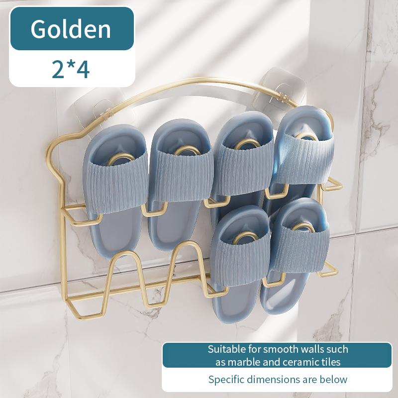 Simple Shoe Hanger Metal Iron Art Slippers Drain Drying Rack Toilet Bathroom Indoor Storage Tools Home Organizer Shelf
