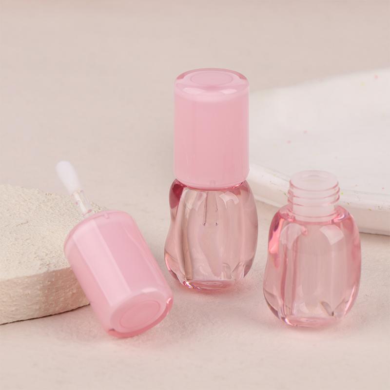 5.1Ml Empty Lip Glaze Tubes Irregular Shape Liquid Lipstick Container Coarse Brush Rod Refillable Lip Balm Travel Sample Bottle