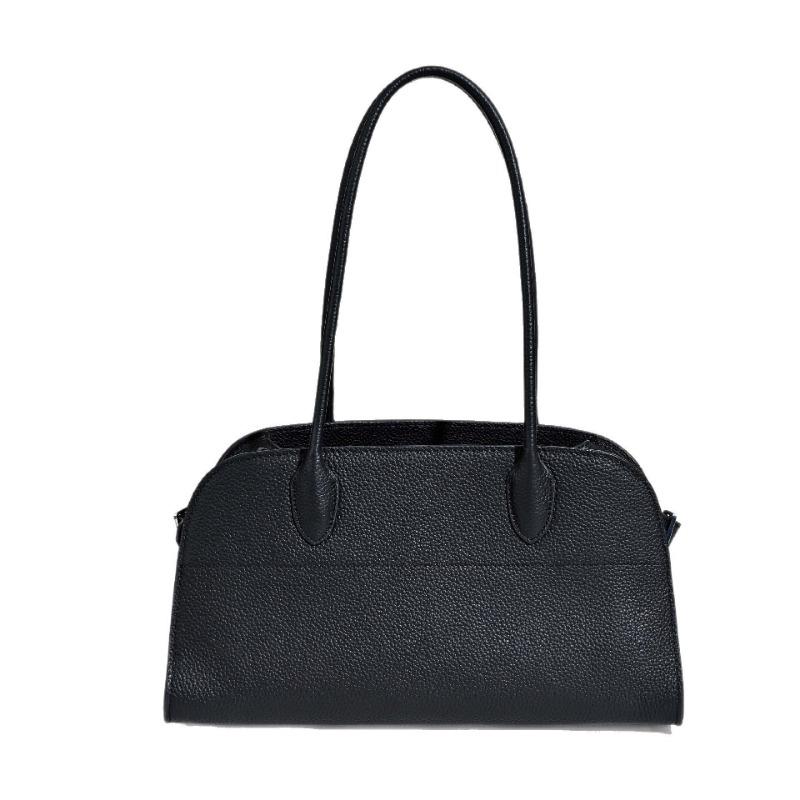 

Сумка-тоут из коровьей кожи первого слоя, женская кожаная сумка через плечо большой вместимости, горизонтального стиля, модная, для солидных деловых женщин, универсальная сумка 37*17*21cm чёрный