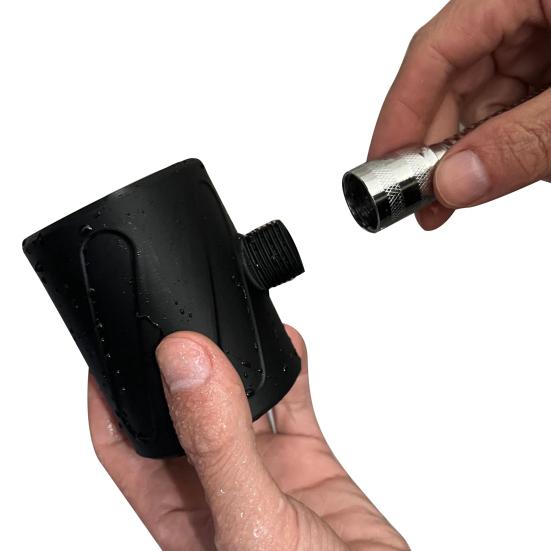 Ruční sprchová hlavice s vysokým tlakem 3D tištěná proplachovací čisticí spirálová tryska pro muže Koupelnové doplňky