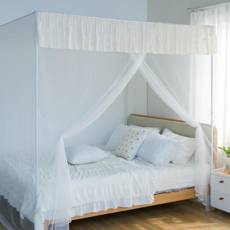 Free Shipping Bedroom Mosquito Net - Full Coverage Floor Net for Single Bed, Anti-Mosquito Protection, Perfect for Rentals