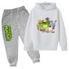 My Singing Monsters Bambini Primavera Autunno Carini 2pz Felpa Casual+Pantaloni Tute 3-14 Anni Ragazzi Ragazze Completi Vestiti Bambini