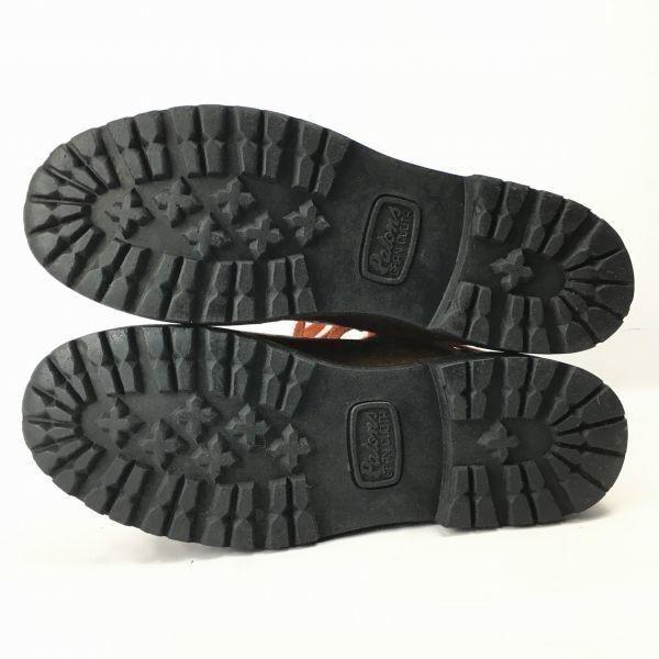 Před 80. léty Vintage MEINDL Turistické Trekové Boty Velikost 39 (Cca. 24,5 cm) Hnědá Kožená Pánská(POUŽITÝ)