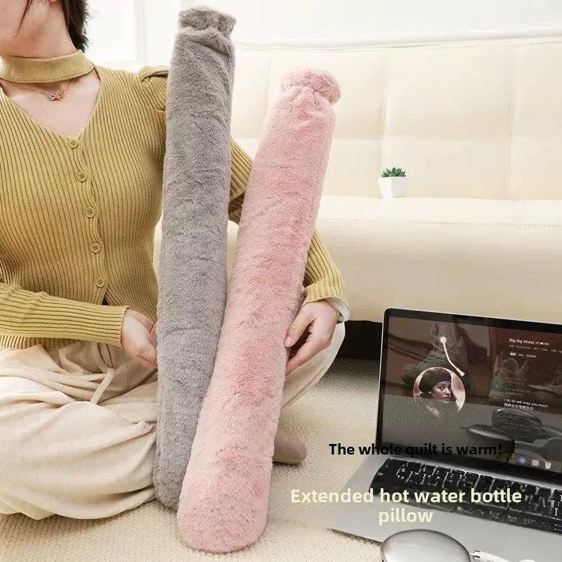 Extended Hot Water Bottle Pillow, Long Version, Thickened, Water-Fillable, for Sleeping, Foot Warmer, Extended Version, Hand Warmer