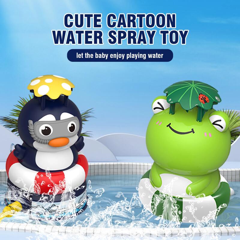 Cartoon Animal Dinosaur Flying Jet Water Spray Bath Toy Outdoor Sports Water Playing Splashing Kids Toys Garden Lawn Game Gifts