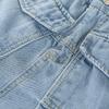 Montagut Girls' Denim Pleated Short Skirt