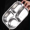 304 Stainless Steel Bento Meal Lunch Box for Kids 2/3/4 Compartment Children Healthy Food Container School Canteen Tableware
