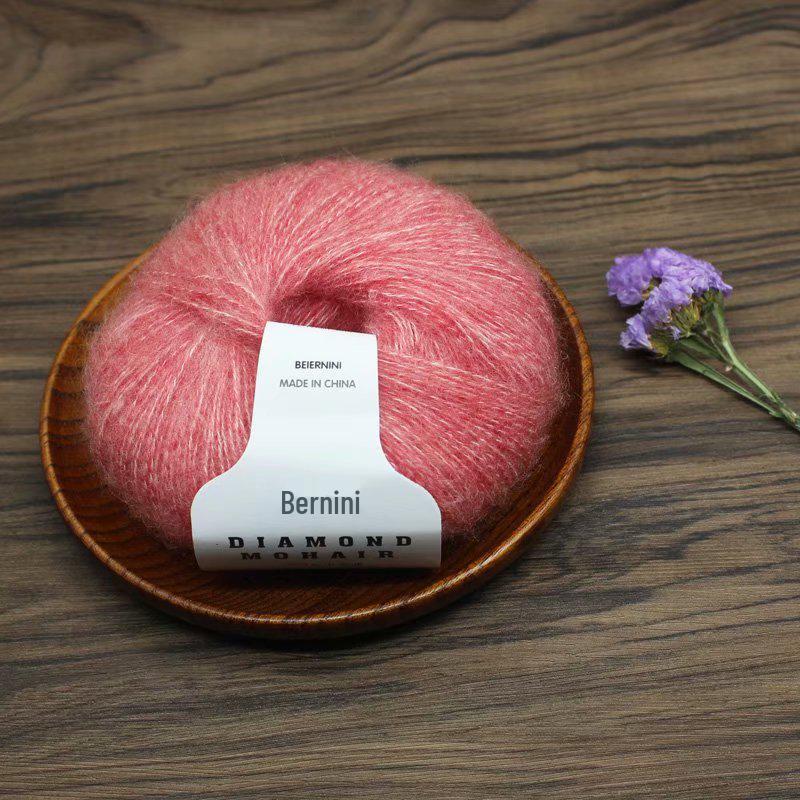 Diamond Pony Mohair Long Pile Fine Yarn for Hand Knitting & Crochet - Perfect for Shawls, Coats, Hats, and Scarves.