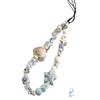Blue Star Ocean Legend Mobile Phone Chain, Fresh And CCD Nail Rope, DIY Seashell Beaded Camera Charm