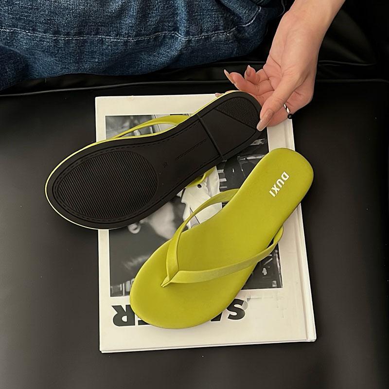 Fashion Fashion Round Toe  Ladies Flats Slippers Shoes Female Summer Beach Slides Women Flats Slippers Shoes Sandals Flip Flops