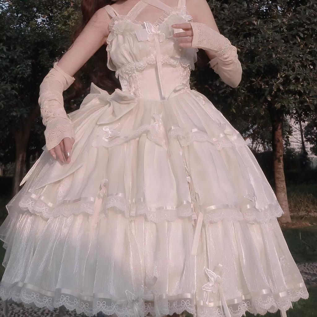 Miss Fulla JSK Gorgeous Lolita Sweet Sling Dress Birthday Dress