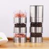 Manual Multi-layer Pepper Grinder Stackable Spice Jars Portable Seasoning Container  Camping